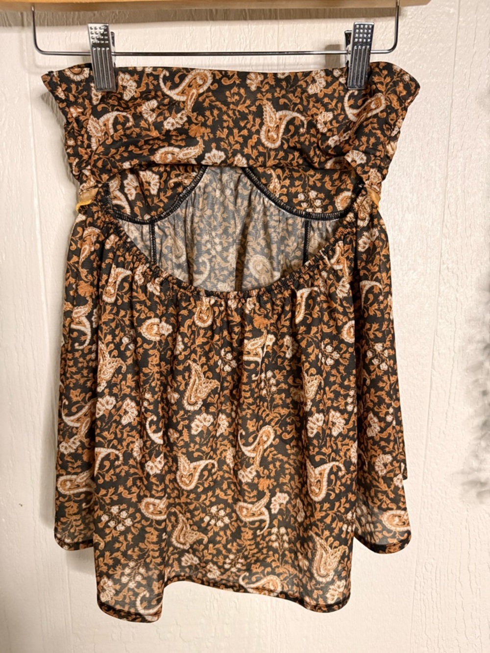 Malia Babydoll Tank‎ NWOT black combo - Picture 3 of 6